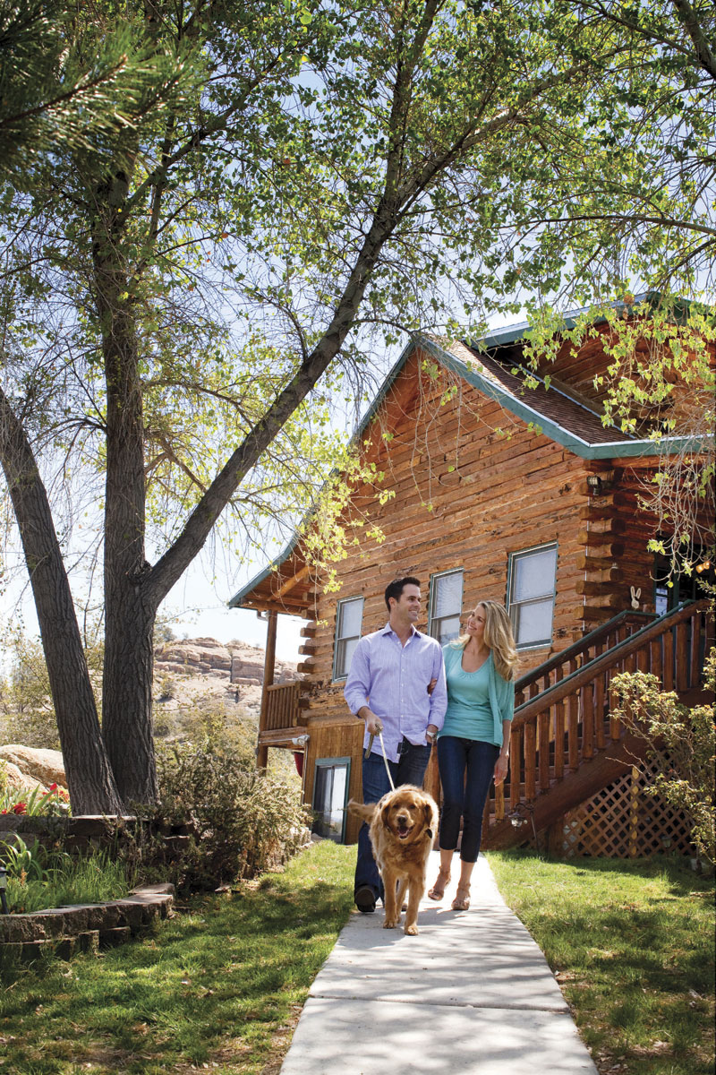 Photo by Jill Richards; models provided by the Agency Arizona;  Prescott Log Cabin Bed & Breakfast