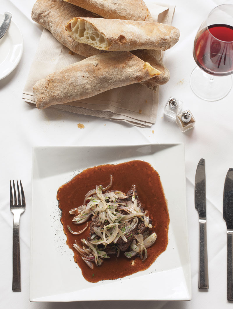 Photography by Mark Lipczynski; Hanger steak