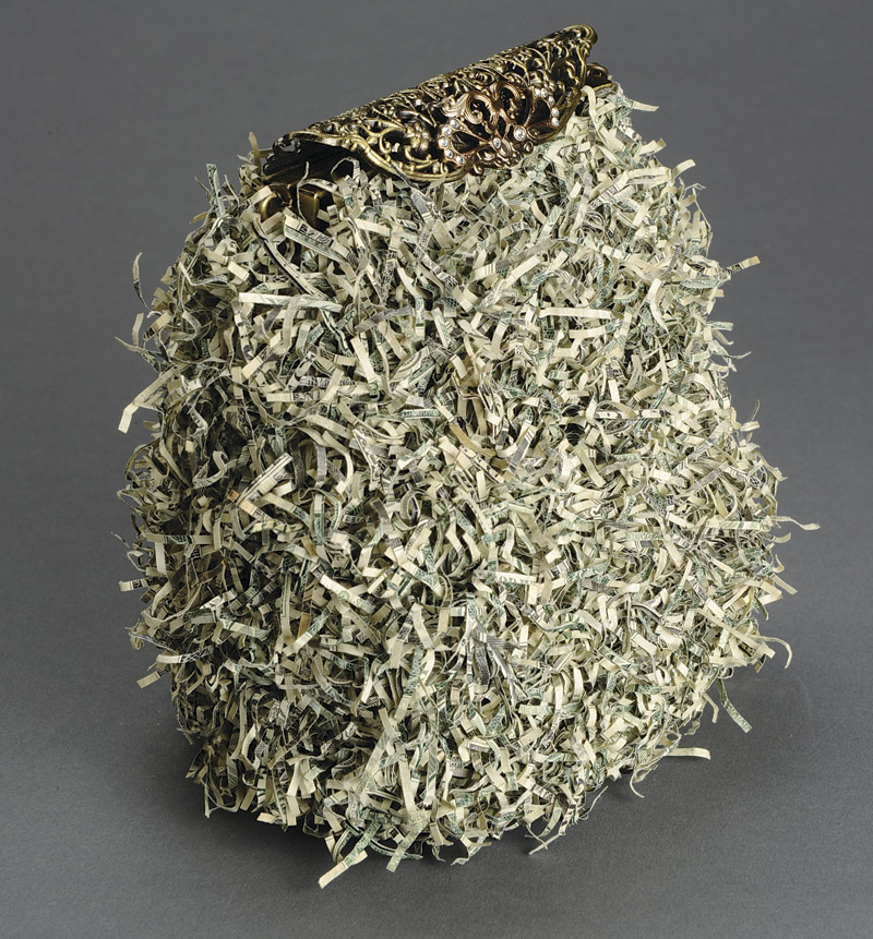 Brass money bag
