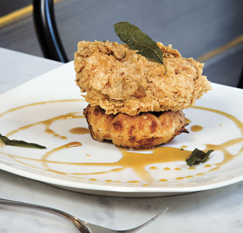 Chicken and waffles