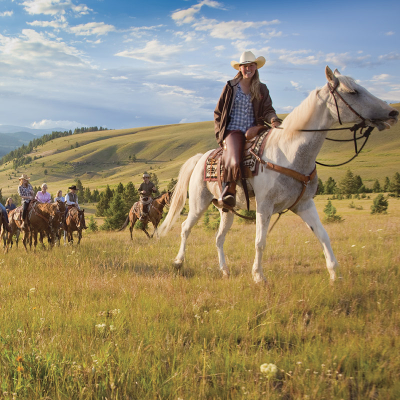 Photos courtesy Ranch at Rock Creek; Horseback riding near The Ranch at Rock Creek 