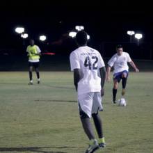 Aspiring soccer pros display thier skills at FC Wolves tryouts in September. phm1212 pfvn2 md