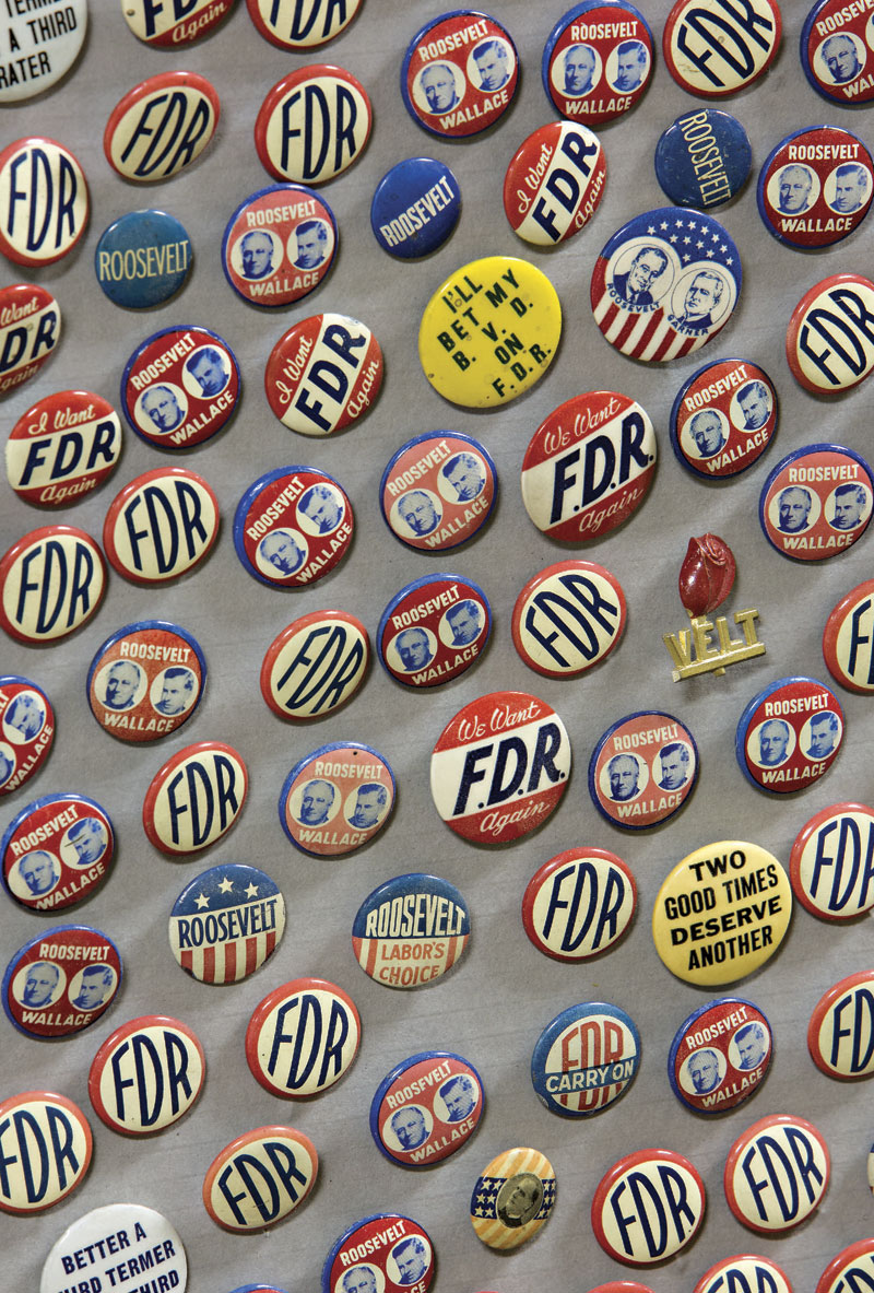 Among the 14,000 objects in the A.J. Bayless Collecton at the Arizona Historical Society Museum are hundreds of political campaign buttons. These buttons are from the 1940 U.S. presidential election pitting Franklin Delano Roosevelt (running for his third term as president) against businessman Wendell Willkie. &ldquo;Mr. Bayless did NOT like FDR so the buttons are very Willkie-heavy,&rdquo; AZHS registrar Ashley Smith writes. &ldquo;There are about 200 [campaign] buttons there but we probably have close to another 100 of them. Mr. Bayless was very interested in this subject and made a full display out of these buttons.&rdquo;