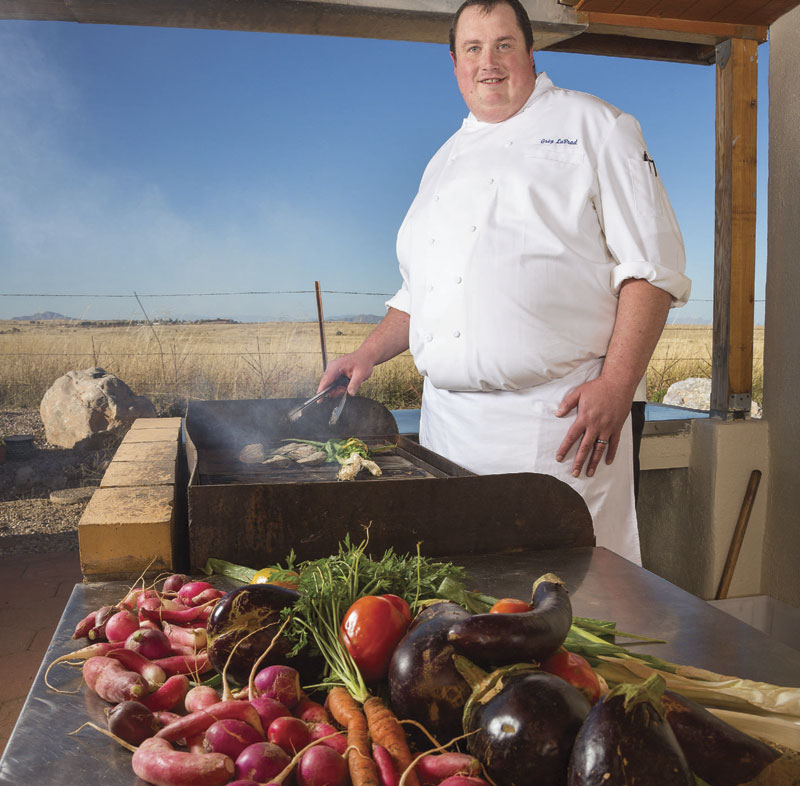 Photo by Jim David; Chef Greg LaPrad of Overland Trout in Sonoita