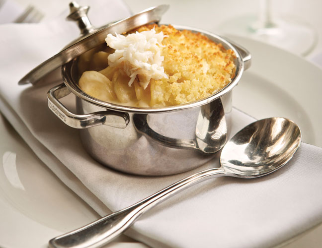 Dungeness crab mac and cheese