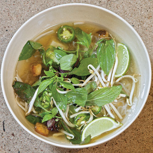 tofu and mushroom pho