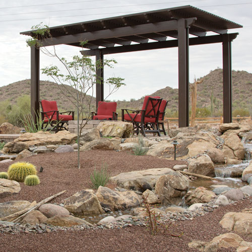 Mike and Joyce Sweeny&rsquo;s pondless waterfall