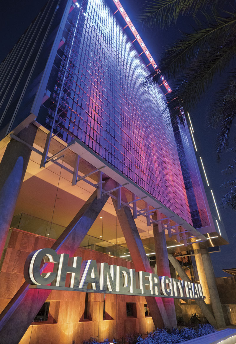 Chandler -The glass-and-steel City Hall