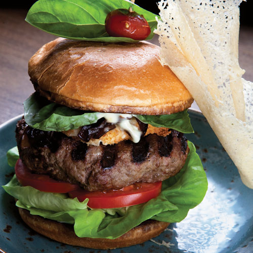 caprese burger
