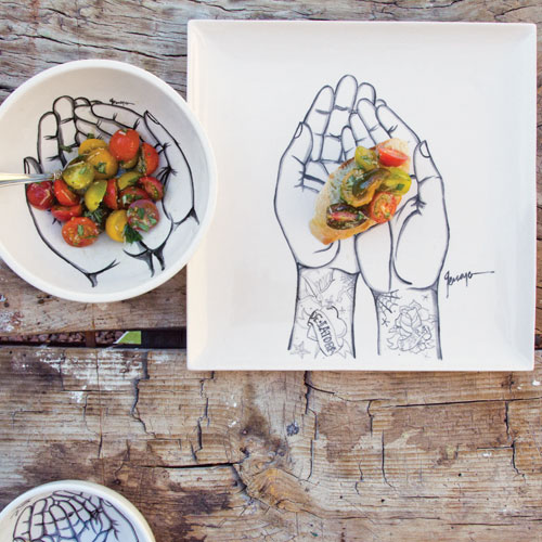 Handmade plates