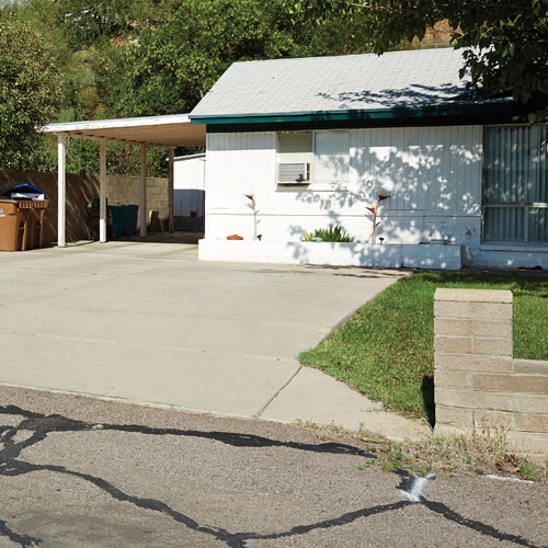 the Fourth Street house in Globe where Scott Johnson was slain