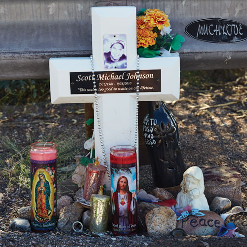 Johnson's roadside memorial