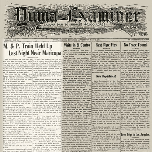 photos courtesy California Digital Newspaper Collection and newspaperarchive.com; Newspaper articles published in 1910 document the larcenous exploits of the Woodson brothers and their eventual capture by Carl Hayden