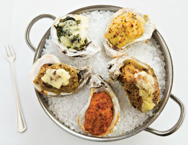 photo courtesy Sara Essex Bradley; baked oysters at Arnauds&rsquo;s; 