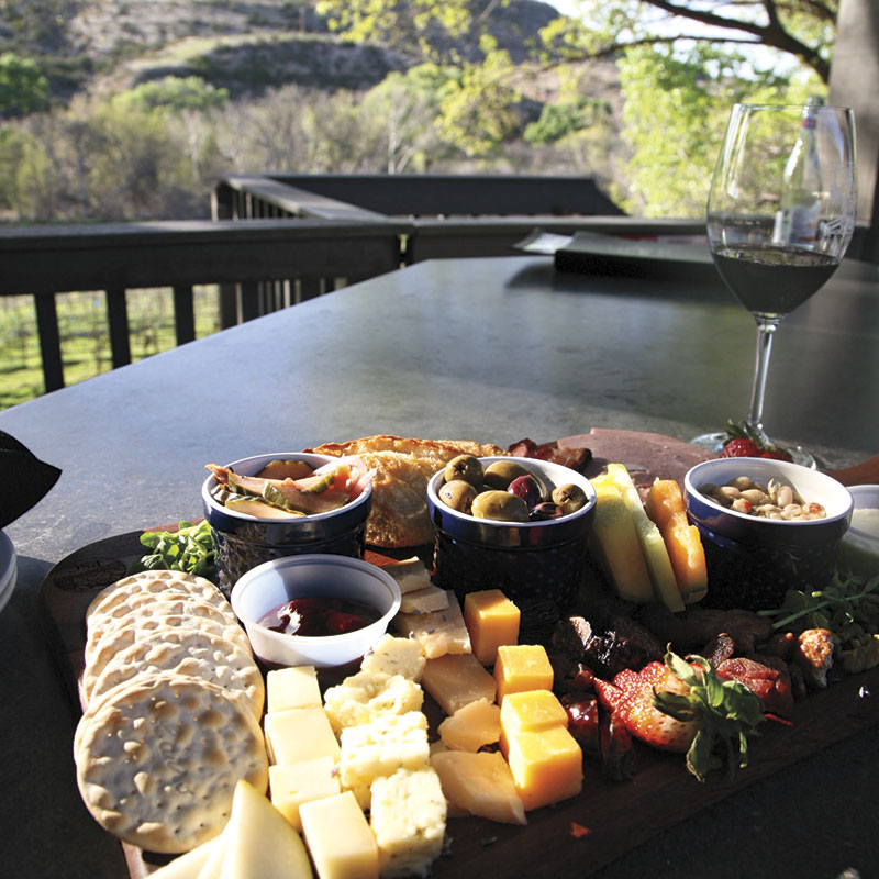 Charcuterie board at Page Springs Cellars