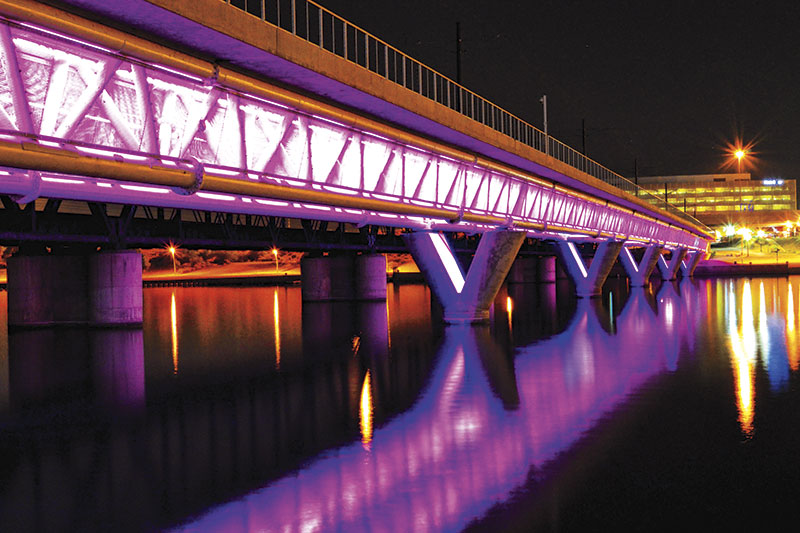 Chris Spratling; Tempe Town Lake at Night
