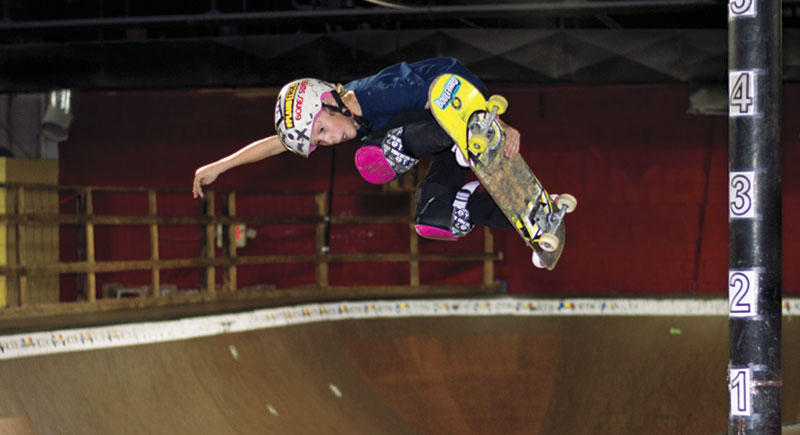 Gavin Kempton doing a backside air Gavin Kempton doing a backside air