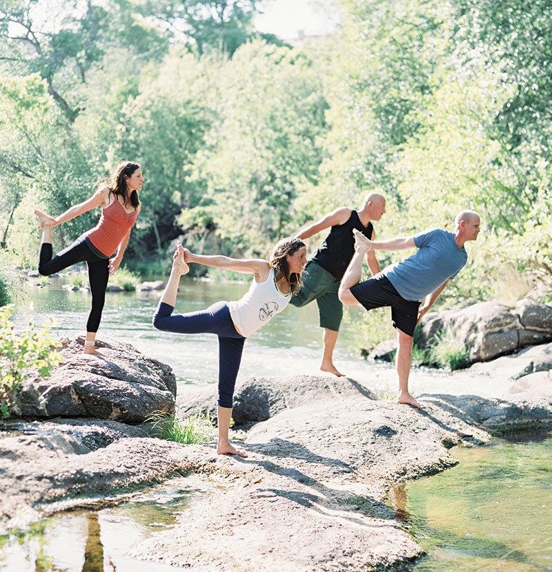 photo by Daniel Kim; Yoga at Page Springs Vineyards & Cellars