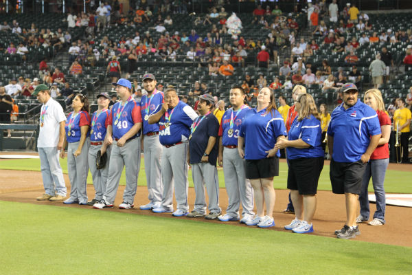 Arizona's gold medal-winning Special Olympians were honored before the game