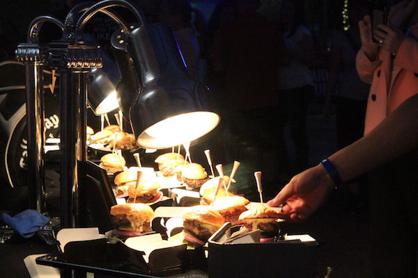 A crowd queueing to try Relish Burger Bistro&rsquo;s sliders.