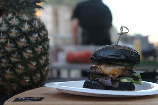 Hopdoddy&rsquo;s activated-charcoal sliders. 