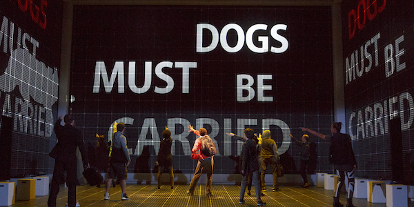 A glimpse of the set design in "Curious Incident." Photo by Joan Marcus.