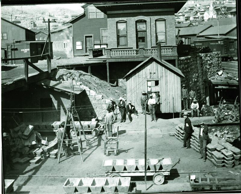 Copper Queen bullion yard in Bisbee, circa 1900. Historical photos provided by Arizona Historical Society