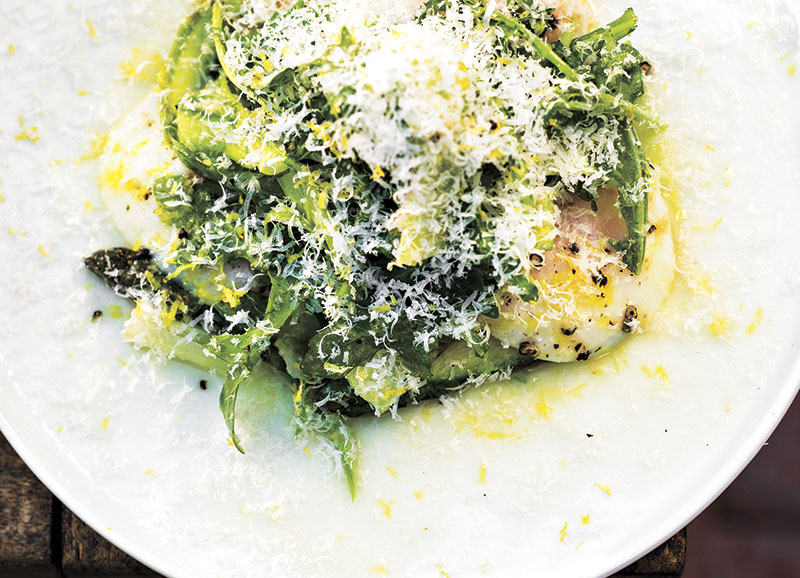 Poached egg salad Poached egg salad
