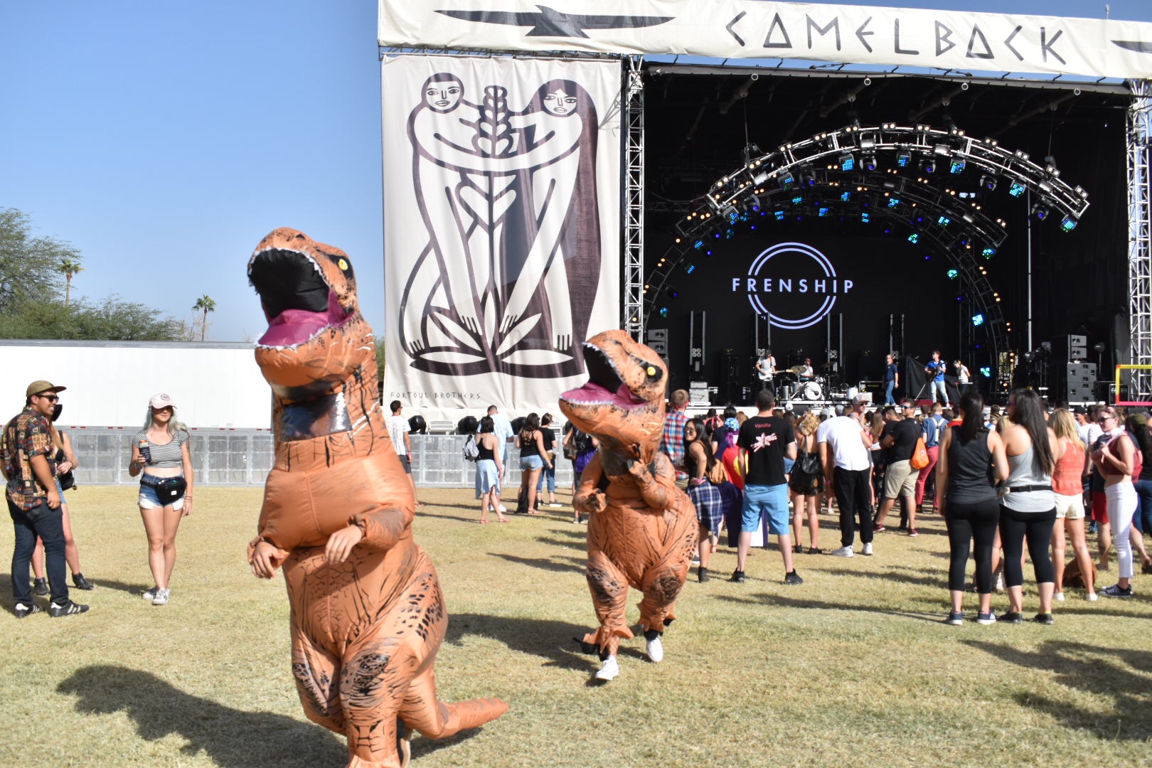 Frenship and dinosaurs. Photo by Nikole Tower