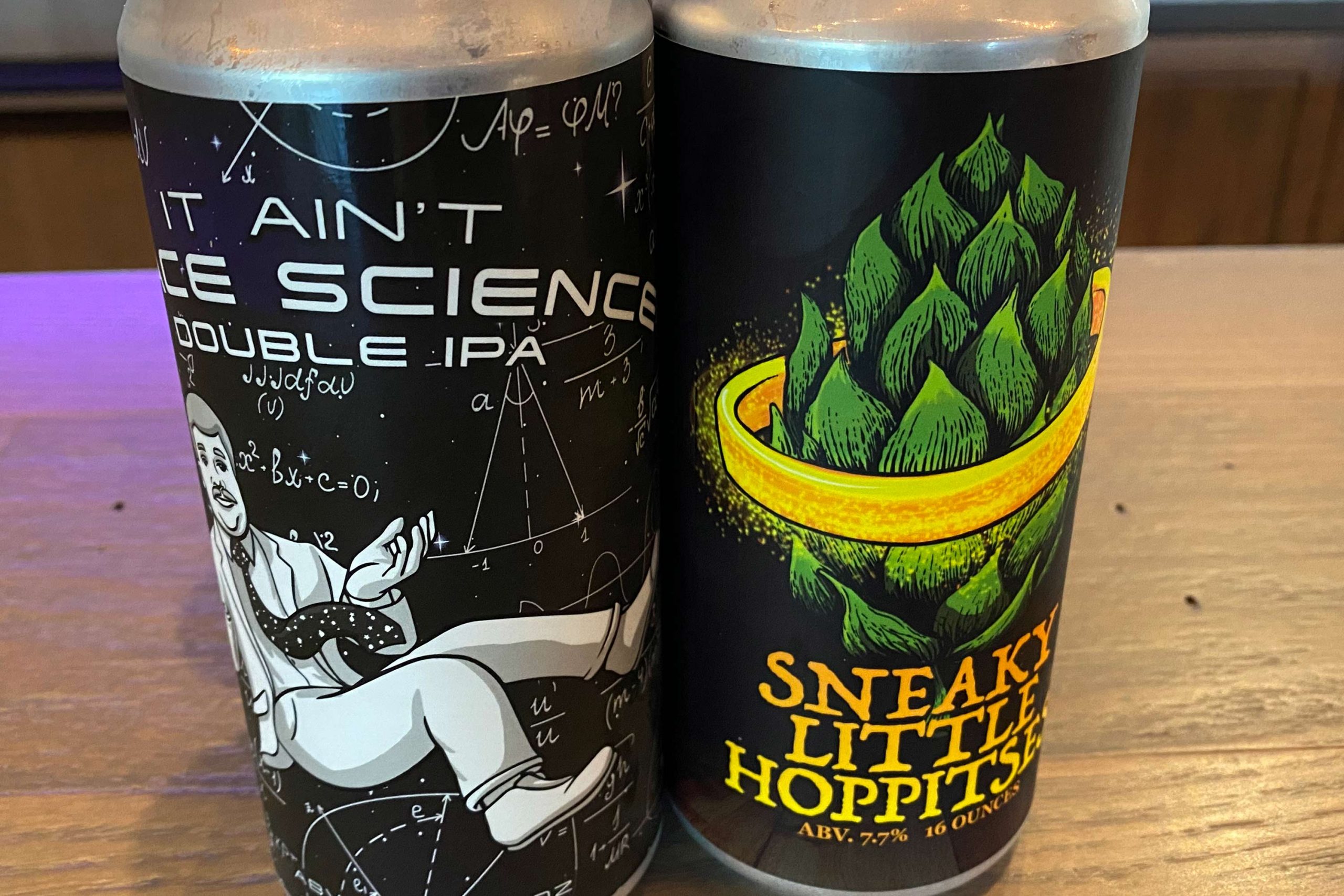 It Ain't Space Science Double IPA & Sneaky Little Hoppitses from Front Pourch Brewing
