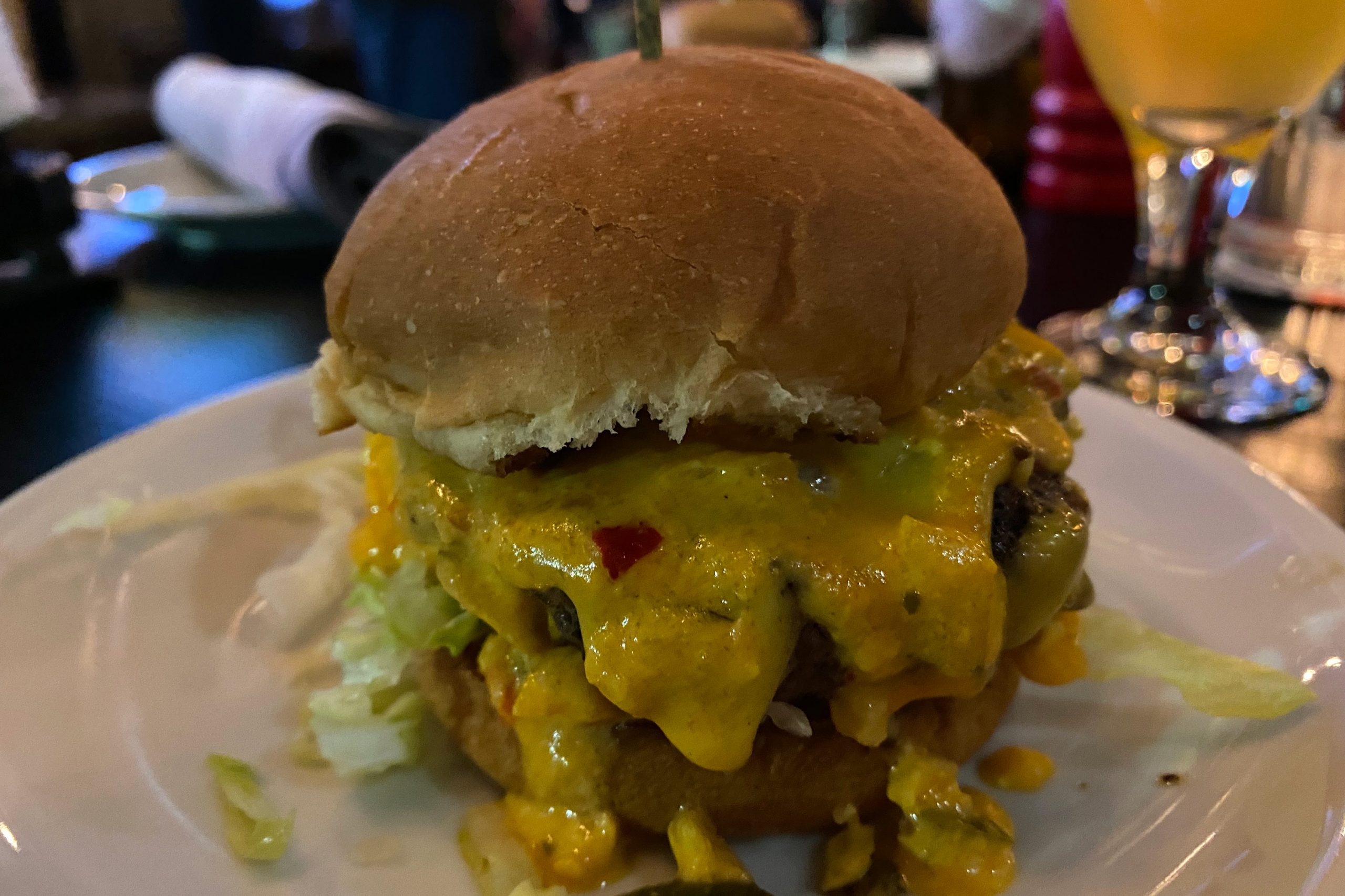 Royale with Cheese burger at Taphouse Kitchen Phoenix. Photo by Matthew Johnson, PHOENIX