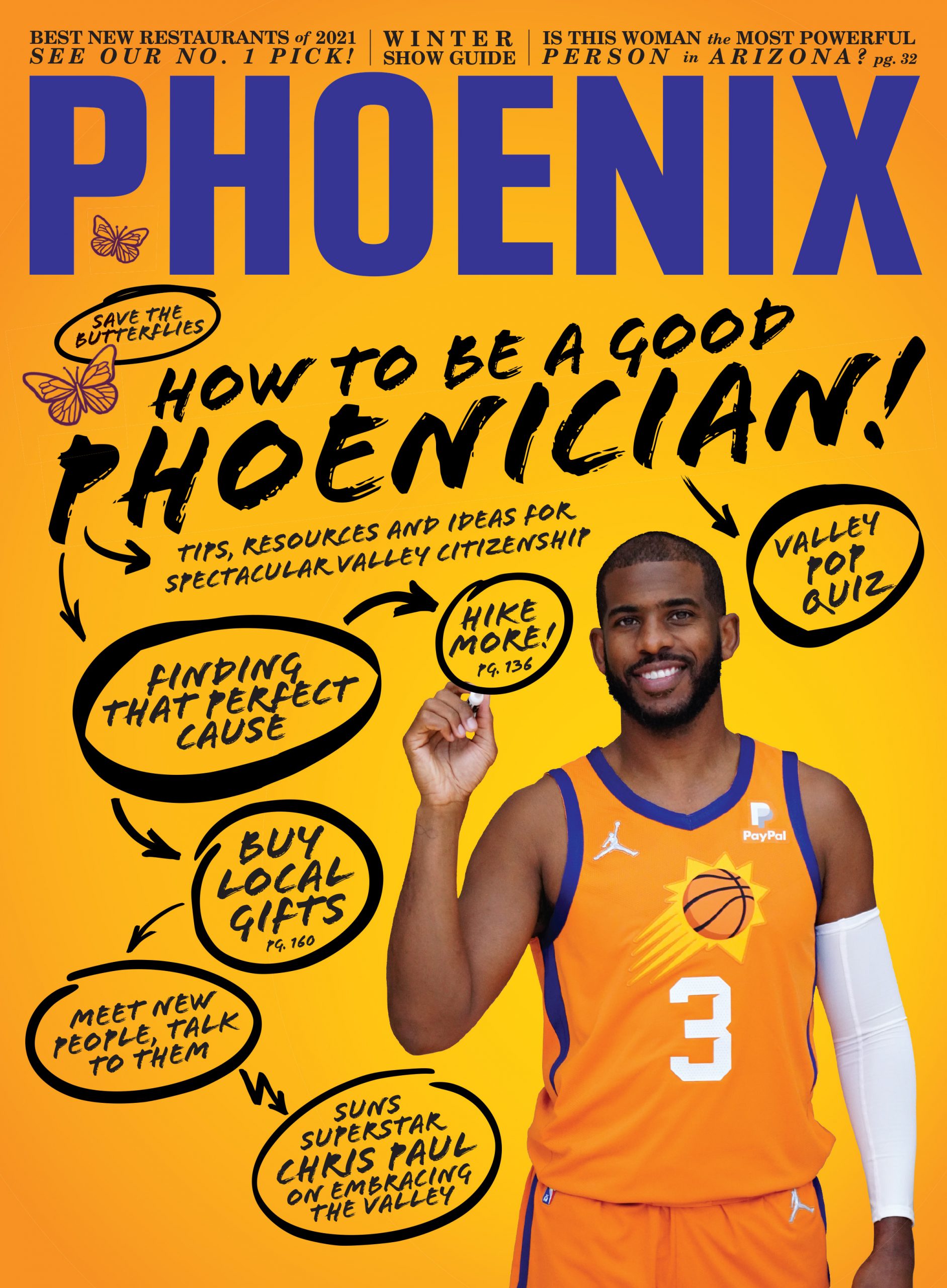 Suns point guard Chris Paul on the cover of PHOENIX (Dec. 2021) Suns point guard Chris Paul on the cover of PHOENIX (Dec. 2021)