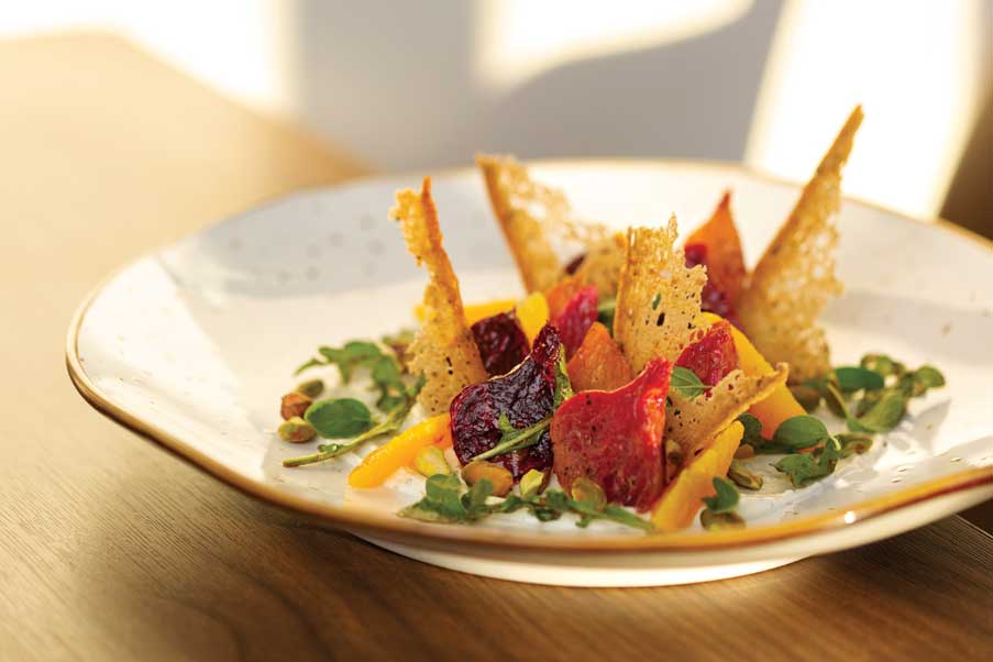 Roasted baby beet salad