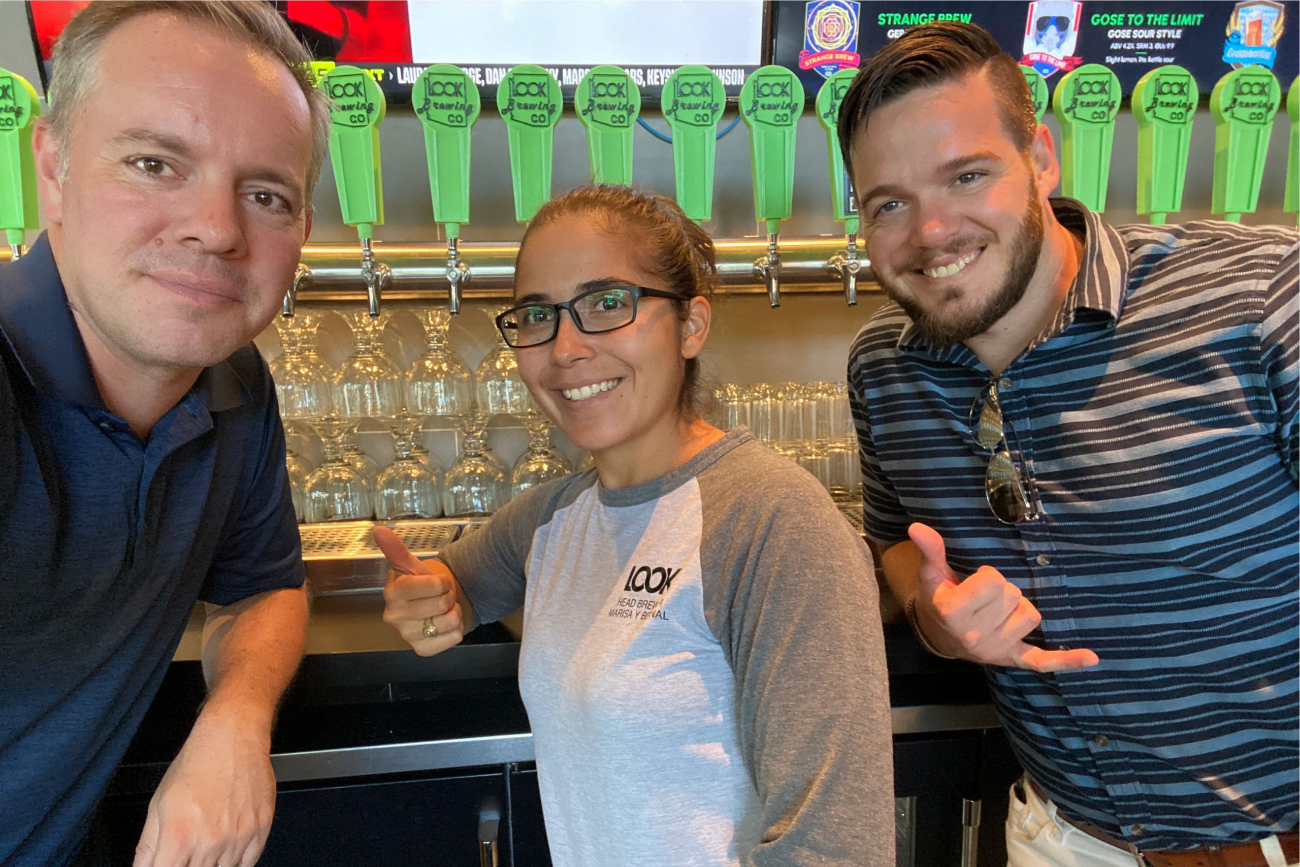 Marisa Bernal from Look Brewing Co. with Matt and Johann from PHOENIX mag. Marisa Bernal from Look Brewing Co. with Matt and Johann from PHOENIX mag.