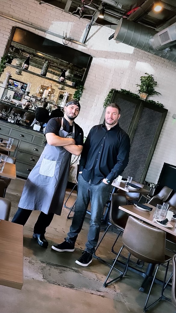 Chef-partner Will Bedene (left) and owner Charles Barber (right). Chef-partner Will Bedene (left) and owner Charles Barber (right).
