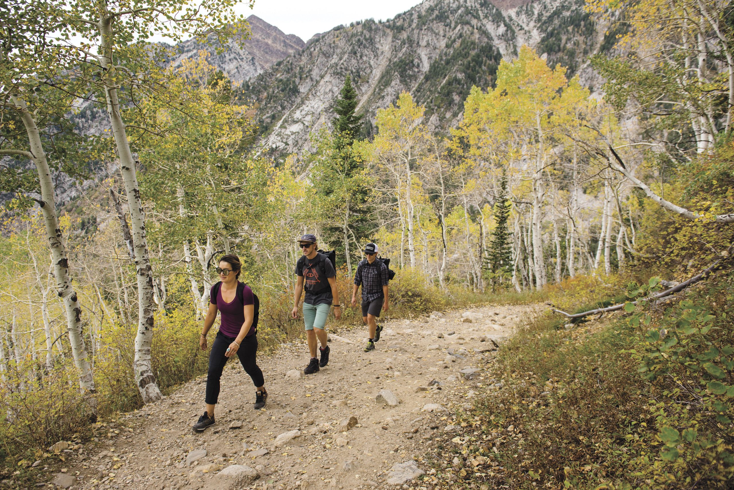 Fall hike in Big Cottonwood Canyon; photo courtesy Austen Diamond Photography Fall hike in Big Cottonwood Canyon; photo courtesy Austen Diamond Photography