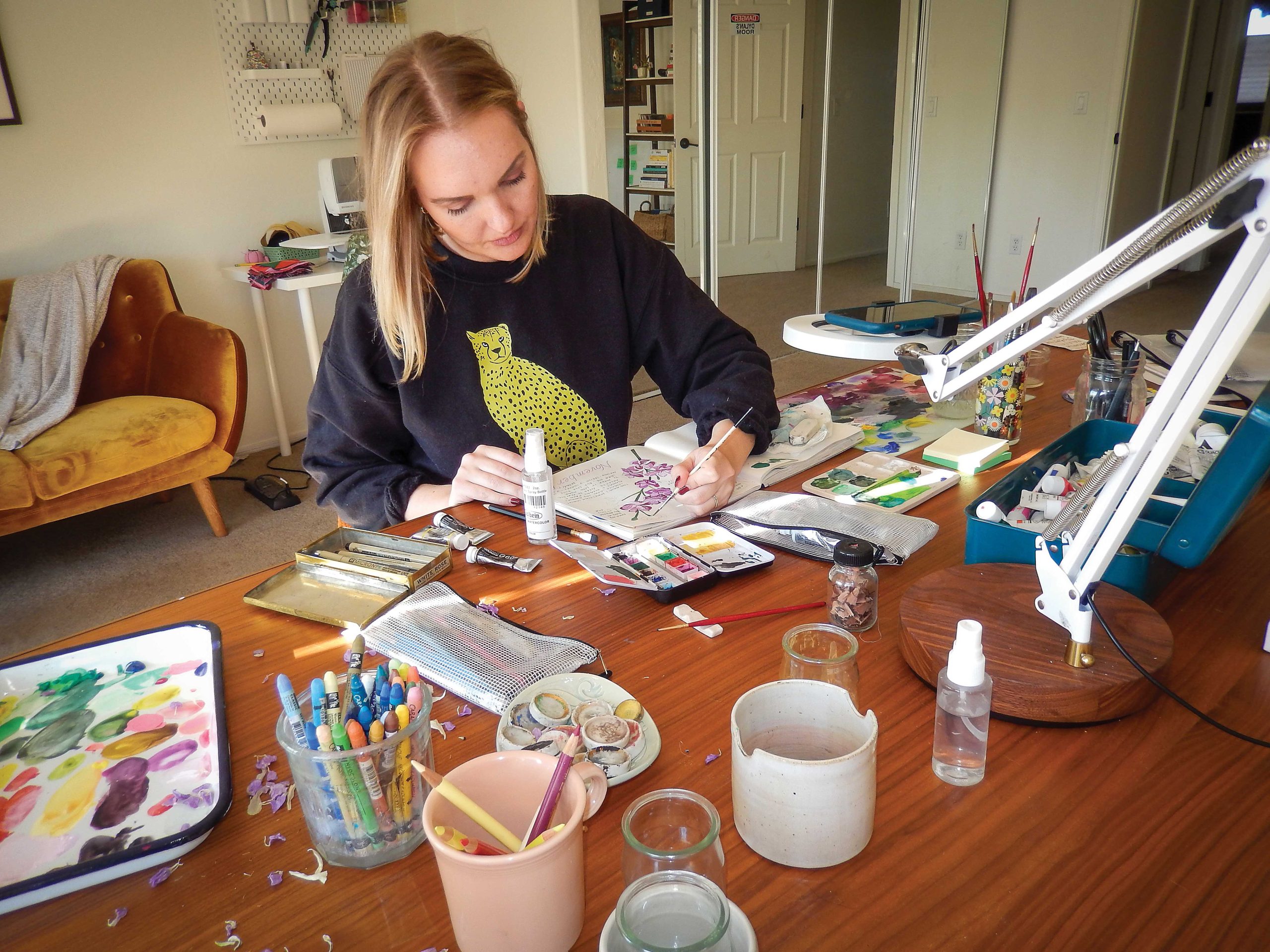 Artist Dylan Mierzwinski was encouraged to seek help for her ADHD via social media. Artist Dylan Mierzwinski was encouraged to seek help for her ADHD via social media.