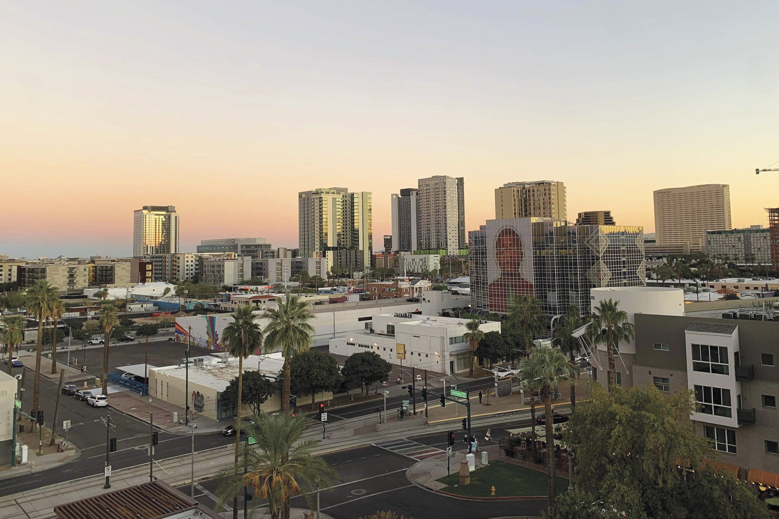 View of Downtown from FOUND:RE Phoenix; photo by Leah LeMoine