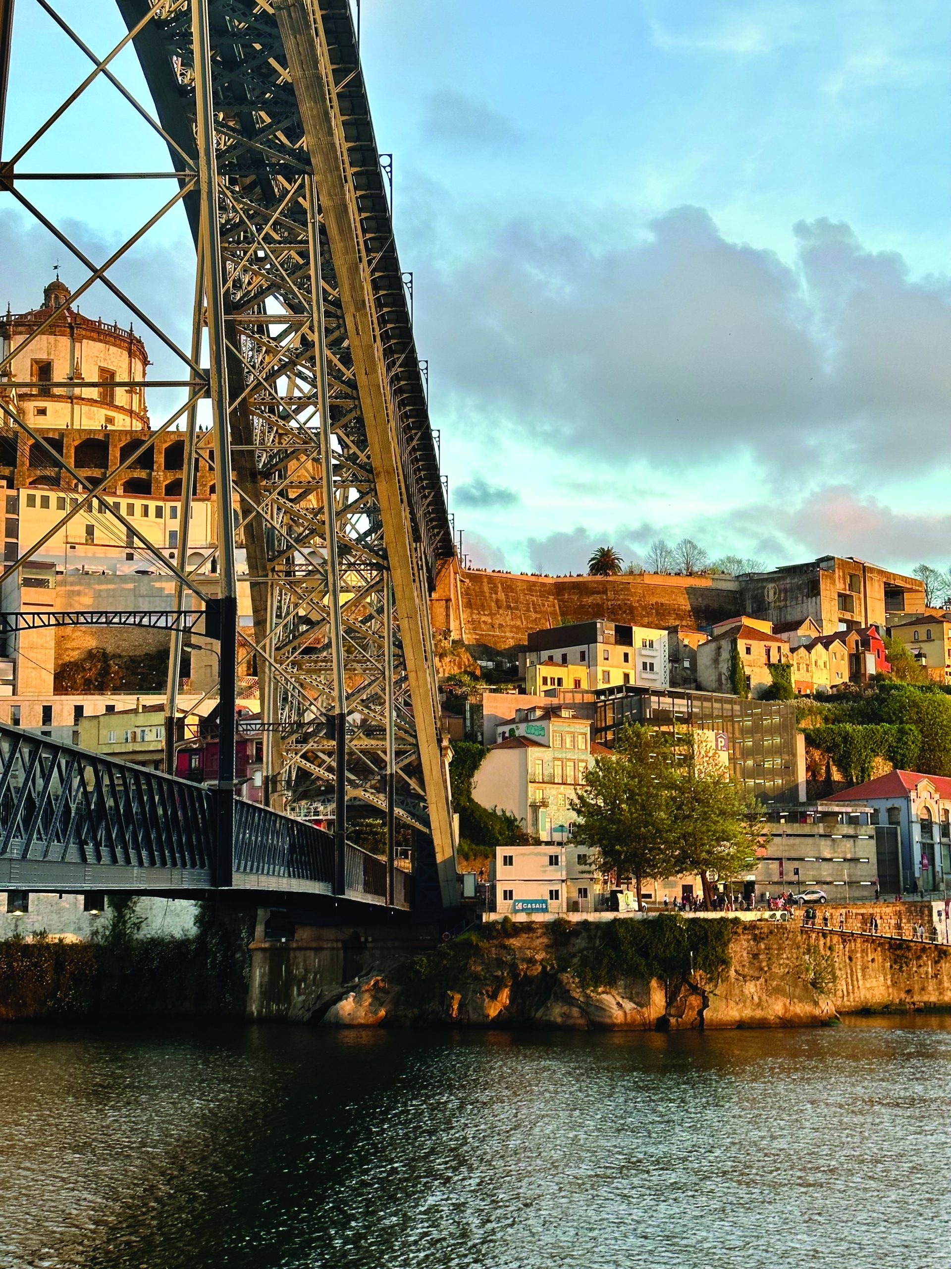 Sunset at Cais de Ribeira in Porto Sunset at Cais de Ribeira in Porto