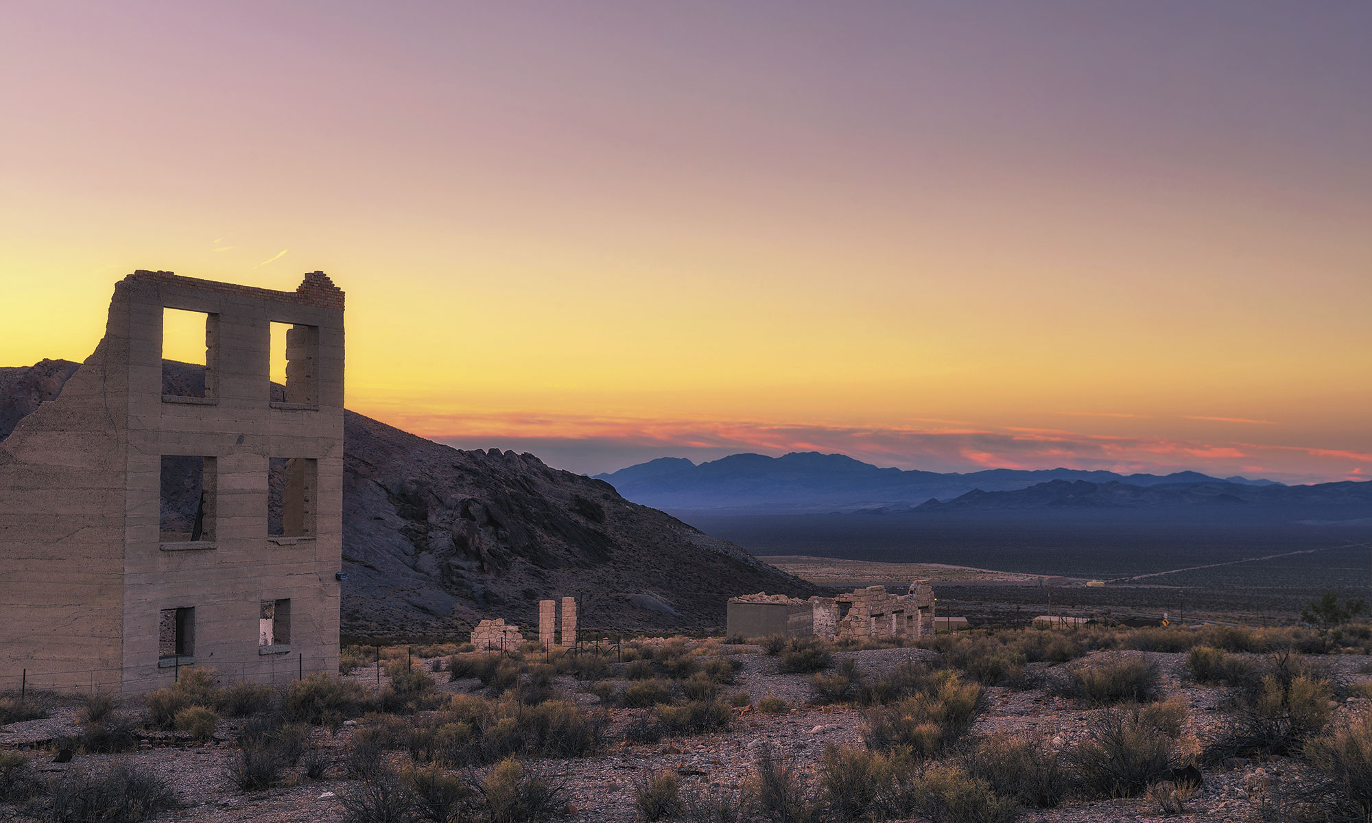 Ruins in Rhyolite, Nevada; Photo Courtesy Adobe Stock Images Ruins in Rhyolite, Nevada; Photo Courtesy Adobe Stock Images