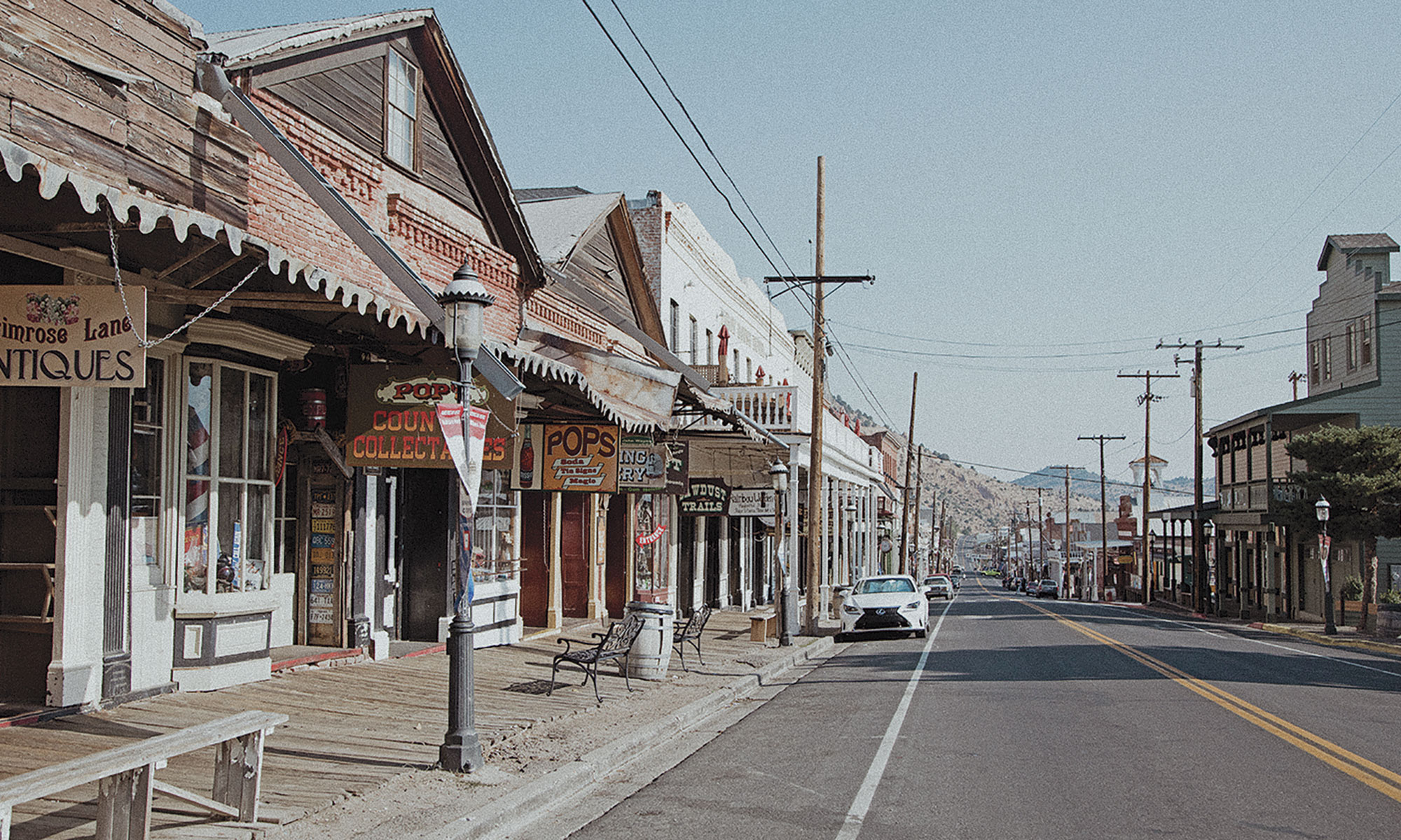 Virginia City, Nevada; Photos clockwise from bottom left: Courtesy Main Street Bistro Virginia City, Nevada; Photos clockwise from bottom left: Courtesy Main Street Bistro