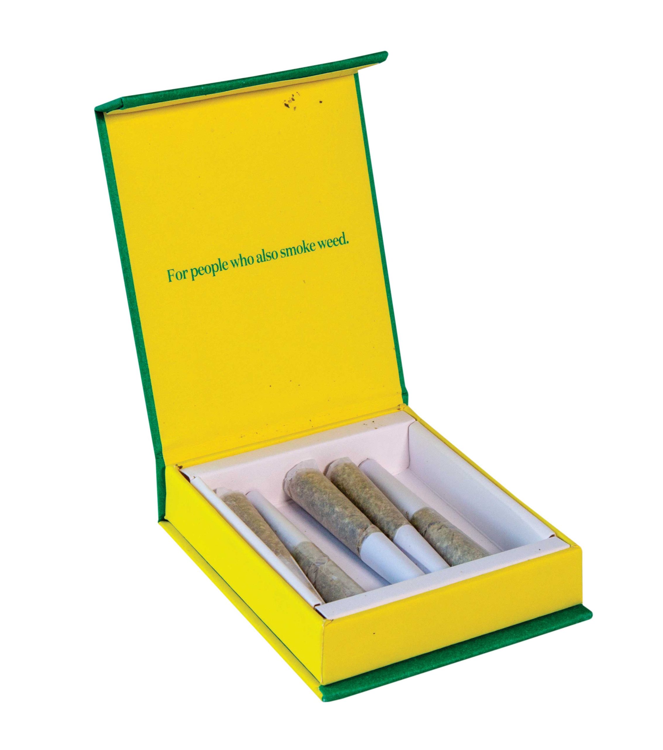 "I don't drink, but at the end of the day, I'll enjoy a little smoke ritual," Chamberlin says of these herbal Happy Hour CBG pre-rolls from Gossamer. "it's just really relaxing." "I don't drink, but at the end of the day, I'll enjoy a little smoke ritual," Chamberlin says of these herbal Happy Hour CBG pre-rolls from Gossamer. "it's just really relaxing."