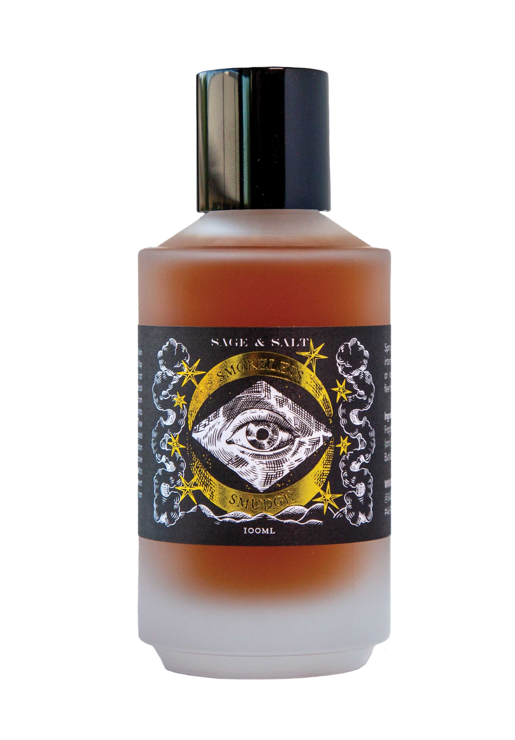 "Some people carry pepper spray. I carry smokeless smudge," he says of his best-selling product, an herbal spritz designed to clear the air of negative energy. "I go through like a bottle a week. It's a product that I make, but I also just believe in very much." "Some people carry pepper spray. I carry smokeless smudge," he says of his best-selling product, an herbal spritz designed to clear the air of negative energy. "I go through like a bottle a week. It's a product that I make, but I also just believe in very much."