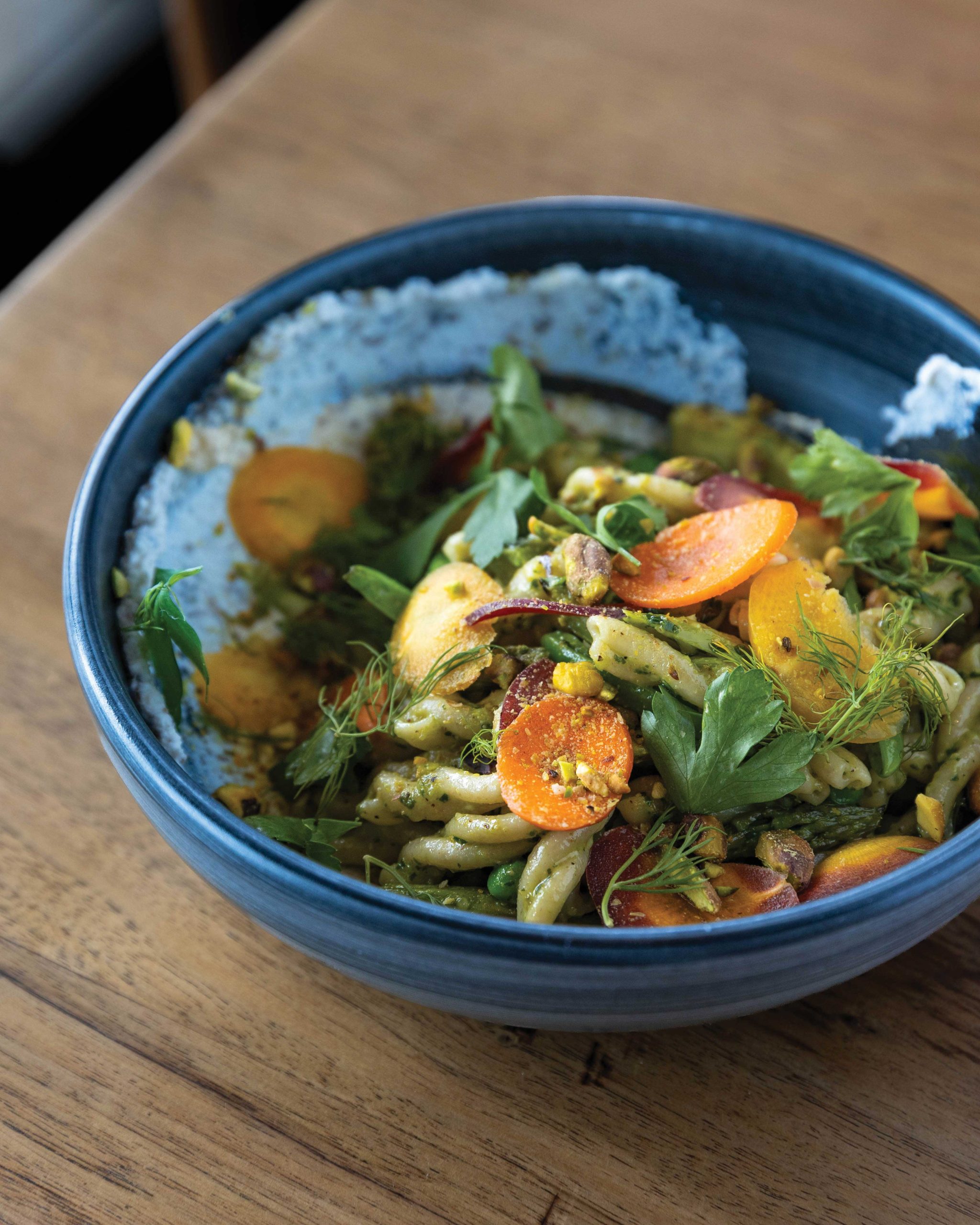 gemelli peas and carrots