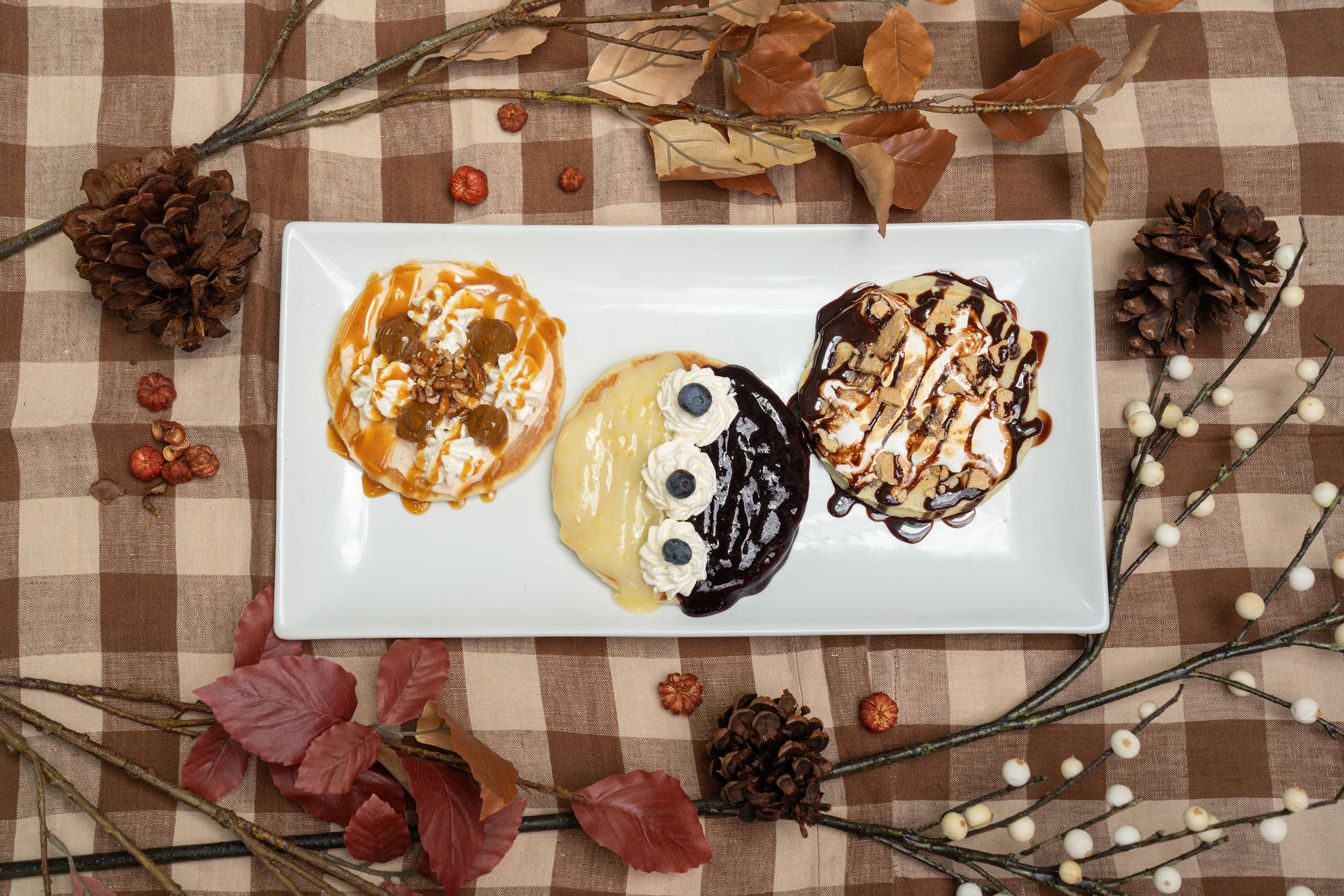 JOJO Coffeehouse's fall pancake flight JOJO Coffeehouse's fall pancake flight