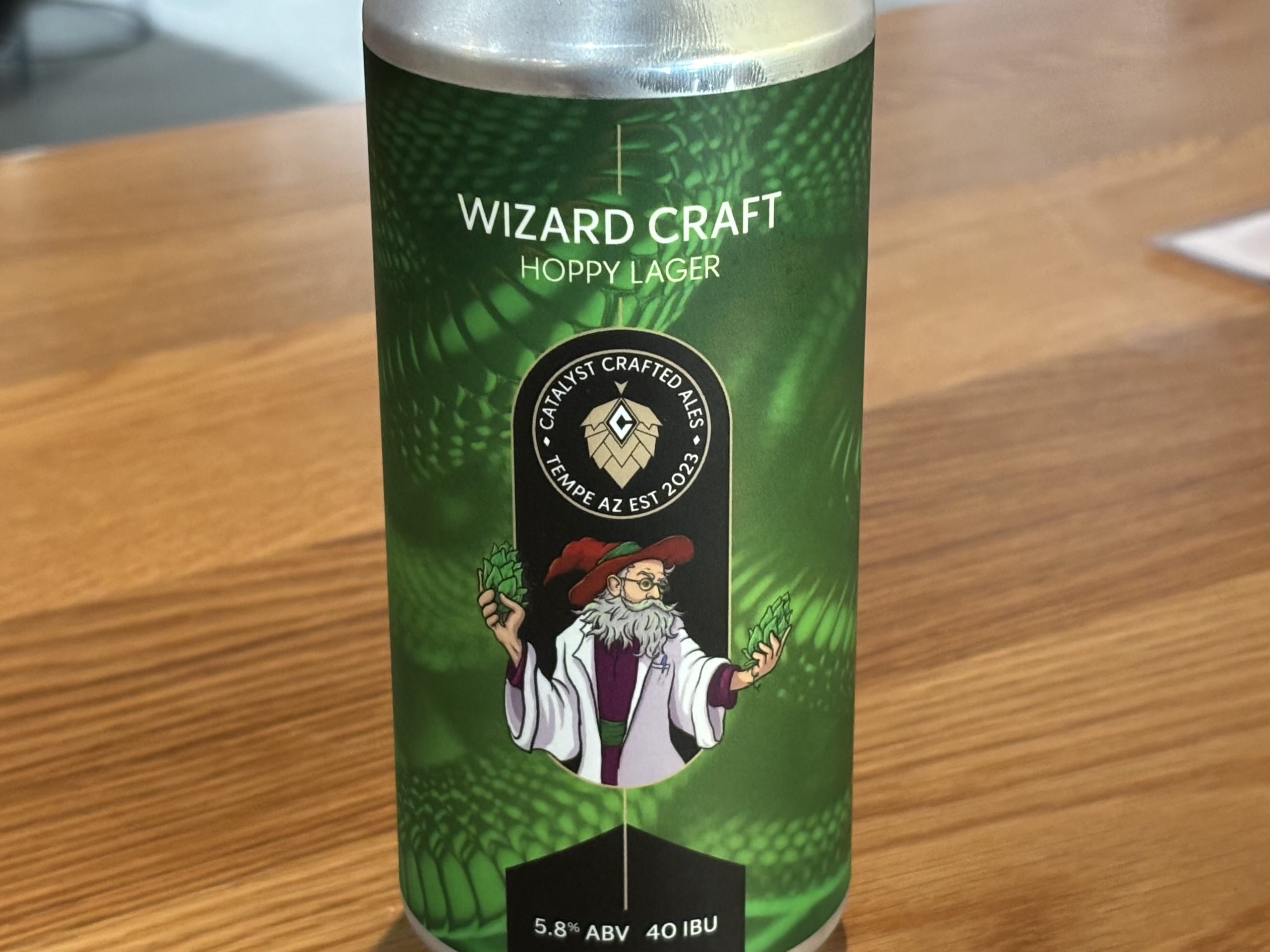 Wizard Craft Spinato's Pizza Collab pilsner
