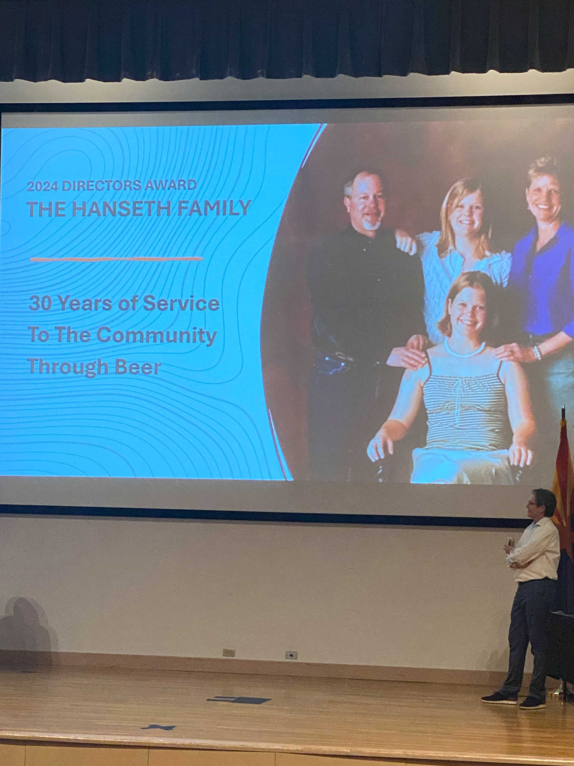 Hanseth family wins the Director's Award for philanthropic work over three decades
