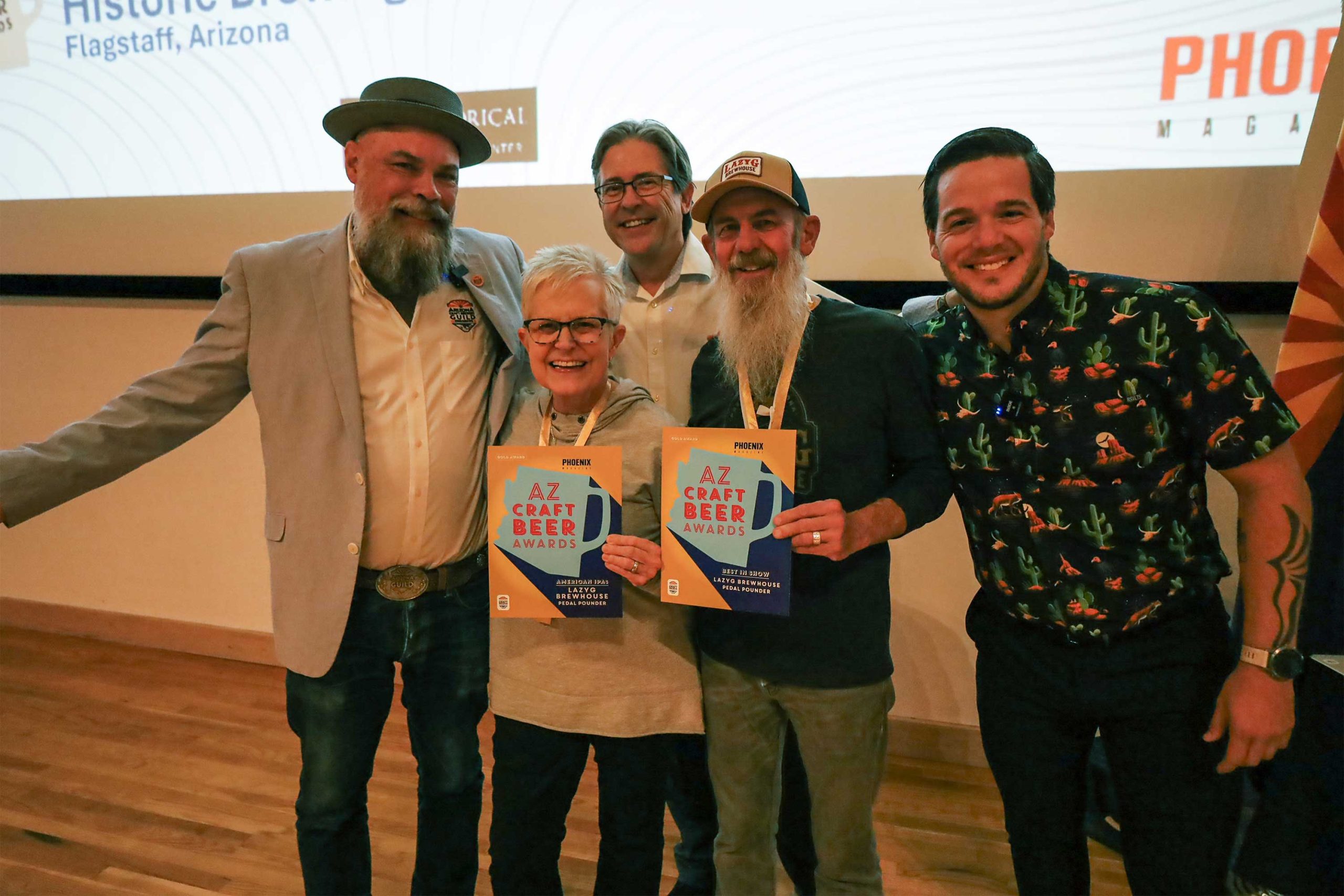 LazyG wins gold for Pedal Pounder American IPA and wins Best in Show