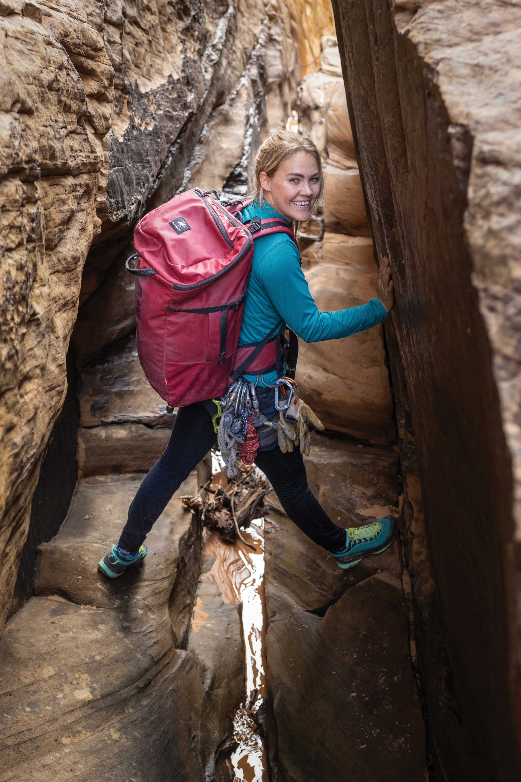 Rock-climbing guide Gabby Olsen Rock-climbing guide Gabby Olsen