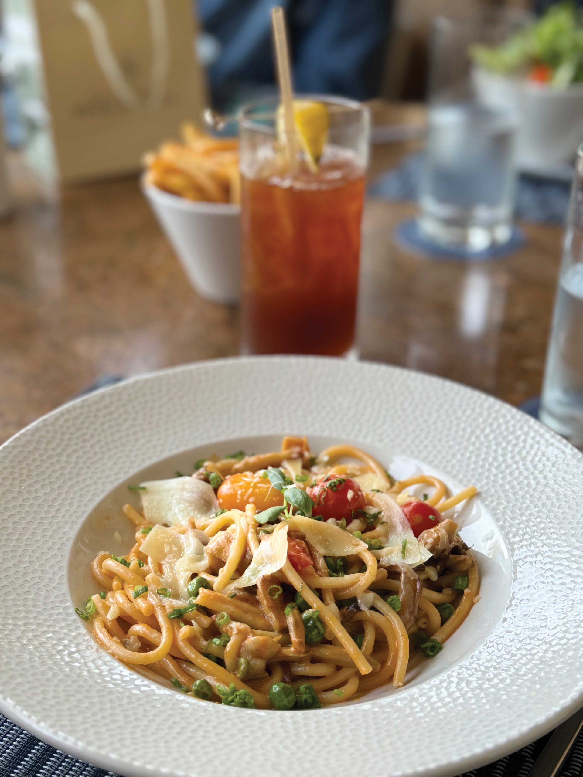 Bucatini at The Resort at Pelican Hill. photo by Madison Rutherford Bucatini at The Resort at Pelican Hill. photo by Madison Rutherford